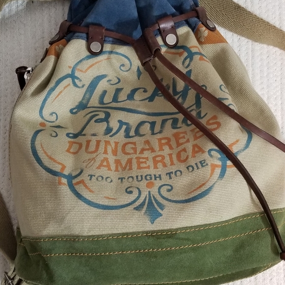 Lucky Brand Too Tough to Die Back Pack - Picture 2 of 8